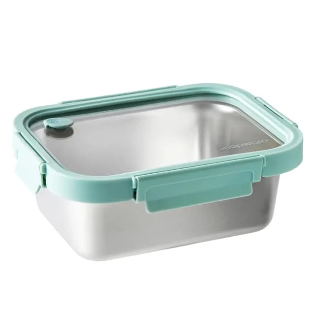 【CorelleBrands 康寧餐具】可直火可微波316不鏽鋼保鮮盒1850ML