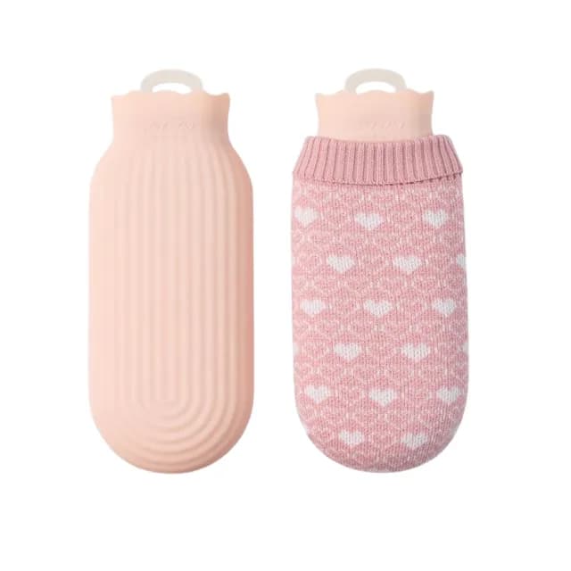 【冰熱敷】冷暖兩用水袋-附針織套(暖暖包 暖宮袋 熱水袋 暖手袋 保暖袋 生理期 女友禮物)