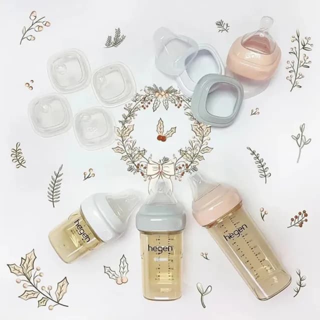 【hegen】金色奇蹟PPSU多功能方圓型寬口奶瓶 240ml 雙瓶組(母嬰用品 新生禮 月子中心 不含塑化劑)