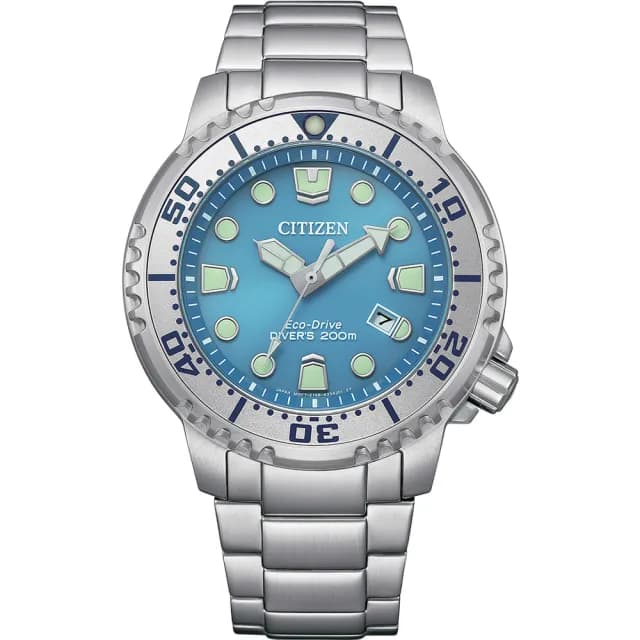【CITIZEN 星辰】PROMASTER 200米光動能潛水錶  手錶 冰藍 男錶 禮物 推薦(BN0165-55L)