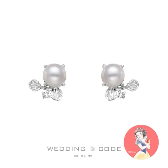 【WEDDING CODE】14K金 耳環 迪士尼白雪公主TME1745(限量 618限定 現貨 禮盒)
