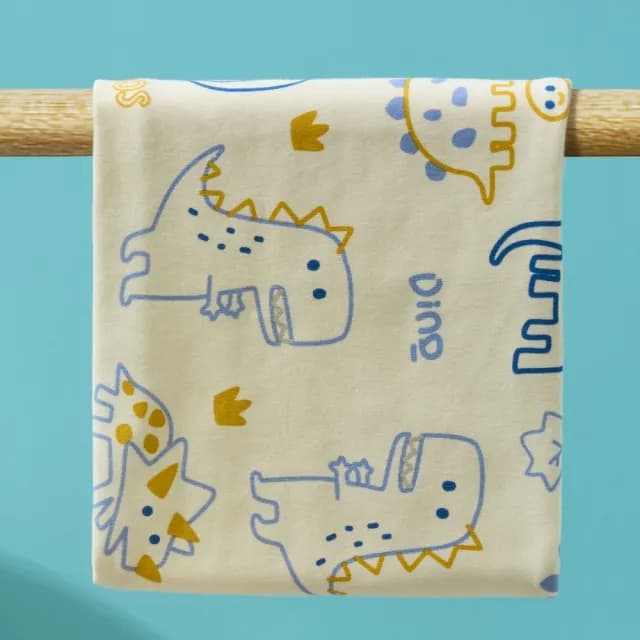 【童話飾界】多功能純棉加絨加厚親子款-套頭圍巾兒童圍脖-脖套口罩帽子頭巾(厚-Q版恐龍)