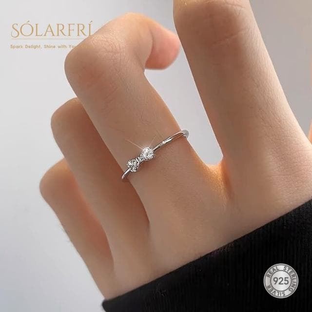 【SOLARFRi】輕奢閃耀戒指｜可調整戒圍大小禮盒包裝(閨蜜求婚女友老婆情人生日禮物)
