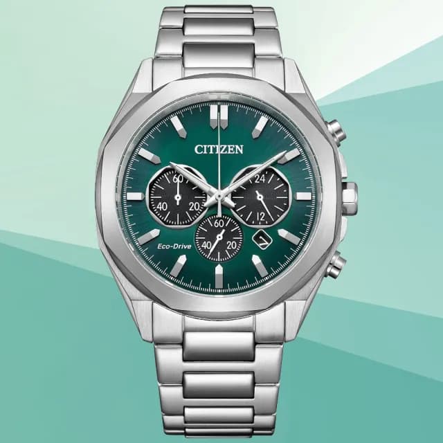 【CITIZEN 星辰】Chronograph系列 時尚光動能計時腕錶 七夕 情人節 送禮 推薦(CA4590-81X)