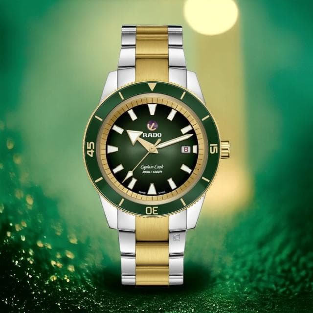 【Rado 雷達表】庫克船長 陶瓷框 自動機械 潛水錶送禮推薦(R32138303)