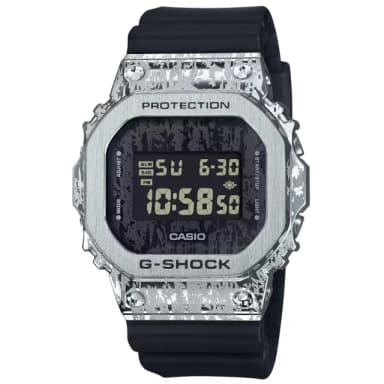 【CASIO 卡西歐】G-SHOCK 油漬搖滾 頹廢風格潮流 多功能電子腕錶 畢業禮物 送禮 推薦(GM-5600GC-1)