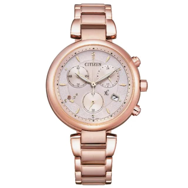 【CITIZEN 星辰】台灣限定款 禮物推薦 光動能計時腕錶(FB1452-66W 田馥甄配戴款)
