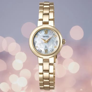 【SEIKO 精工】Lukia系列 白蝶貝 菱格紋 太陽能腕錶 畢業禮物 送禮 推薦(SSVR136J/V117-0EG0G)