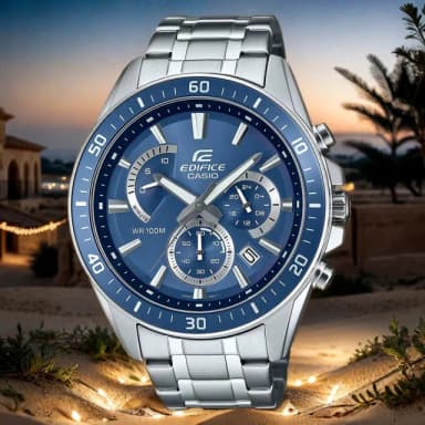 【CASIO 卡西歐】EDIFICE 冒險運動三眼計時手錶 送禮 禮物 推薦(EFR-552D-2AV)