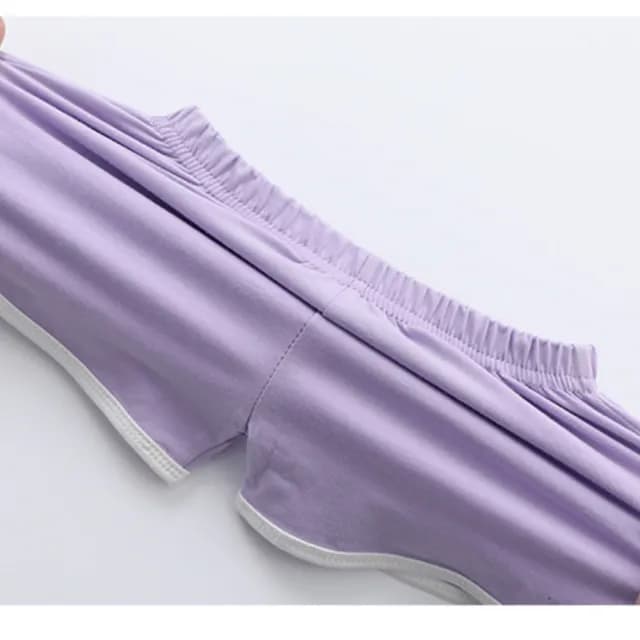 【橘魔法】（零碼出清）棉質純色滾邊運動短褲(熱褲 短褲 褲子 兒童 童裝 男童 女童 中性款)