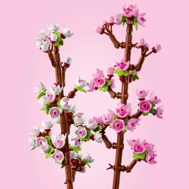 【LEGO 樂高】Botanicals 40725 櫻花(居家擺設 花束禮物 手工藝 母親節禮物)