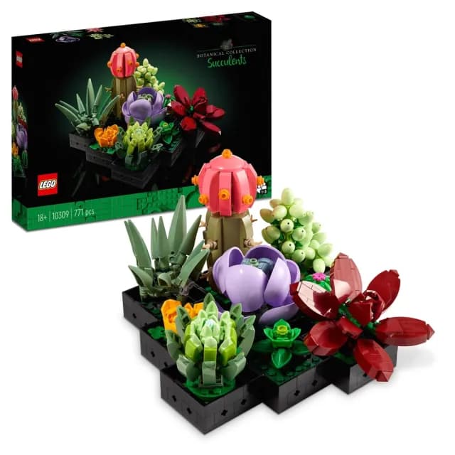 【LEGO 樂高】Botanicals 10309 多肉植物(盆栽 植物 居家擺設 DIY 禮物 情人節禮物)