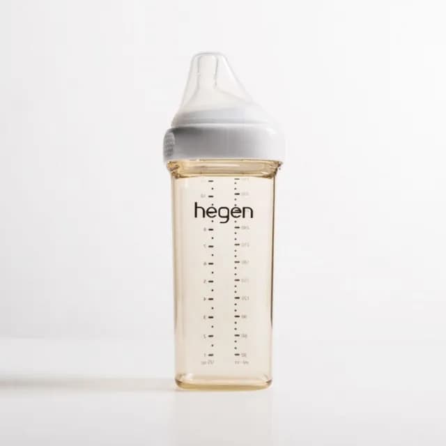 【hegen】金色奇蹟PPSU多功能方圓型寬口奶瓶 330ml(母嬰用品 新生禮 月子中心 不含塑化劑)