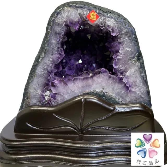【恬芯晶品】4.45kg精選巴西土型紫水晶洞新居財位擺設XA8(紫鈦晶晶洞開運招財招貴人開業財位新年新春禮物)