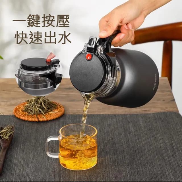 【FUGUANG】750ml不銹鋼飄逸杯茶具(沖茶器 過濾泡茶壺)