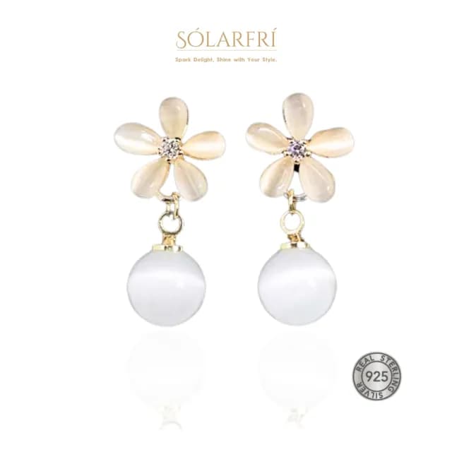 【SOLARFRi】銀針耳環｜閃耀輕奢小眾款親膚低敏 附品牌禮盒包裝(閨蜜情人女友母親老婆禮物)