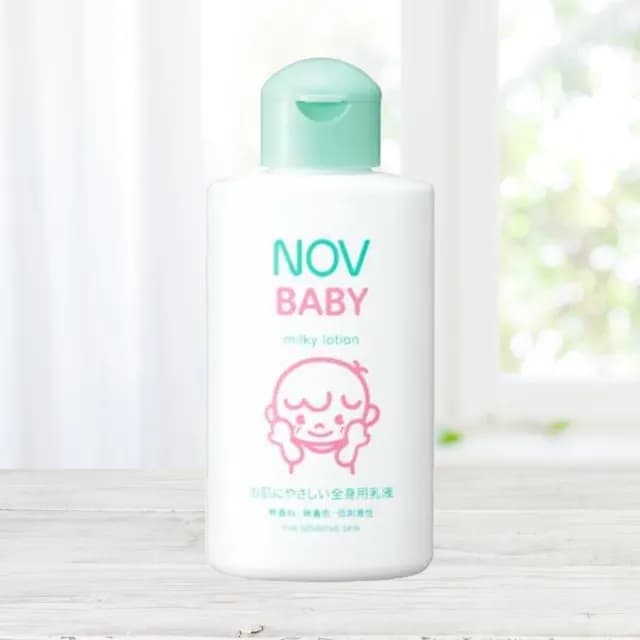 【NOV 娜芙】貝比溫和乳液X2瓶(120ml/瓶 隨機贈樣包3包 嬰兒適用 臉部.身體可使用)