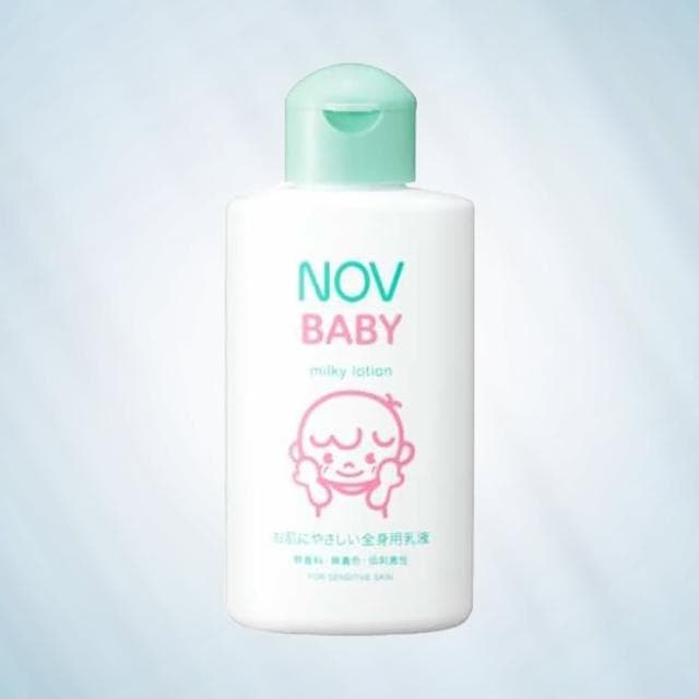 【NOV 娜芙】貝比溫和乳液 120ml(隨機贈樣包3包 嬰兒適用 臉部.身體可使用)