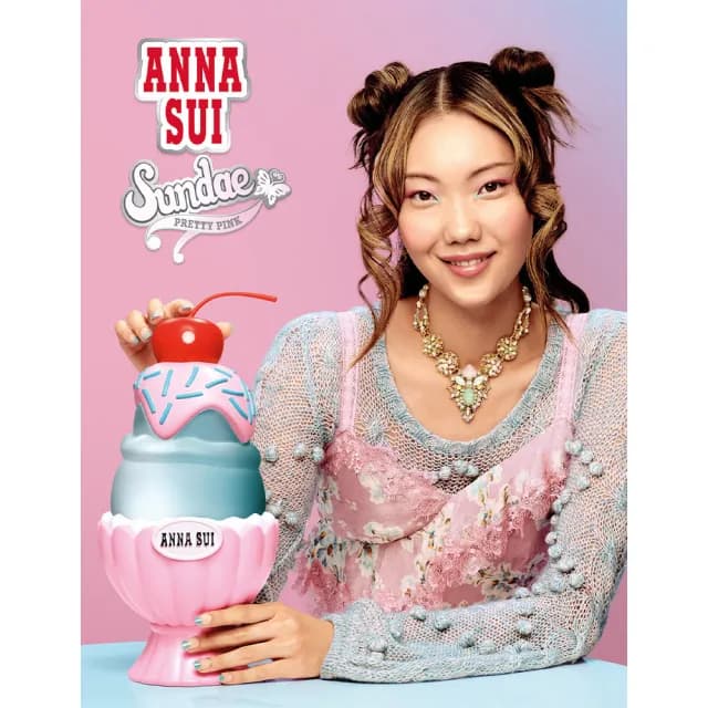 【ANNA SUI 安娜蘇】果漾聖代女性淡香水-粉紅柚惑50ml(專櫃公司貨)