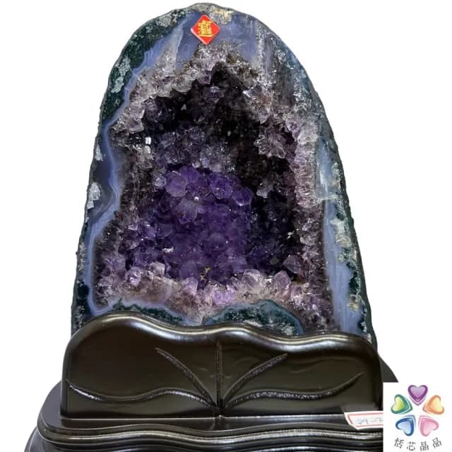 【恬芯晶品】5.3kg精選巴西紫水晶洞新居財位擺設XA52(紫鈦晶晶洞開運招財招貴人開業財位新春禮物)
