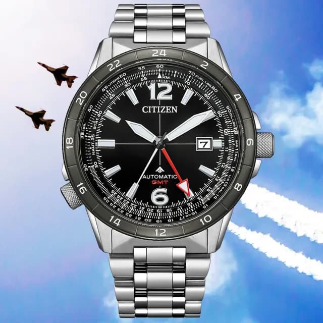 【CITIZEN 星辰】PROMASTER 台灣限量100只 GMT機械腕錶 畢業禮物 送禮 推薦(NB6046-59E)