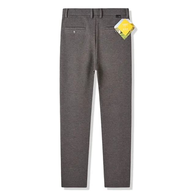 【米蘭精品】現貨+預購 男商務西裝褲修身西裝褲直筒機能免燙(男長褲休閒彈力保暖羊毛父親節禮物3色74gq15)