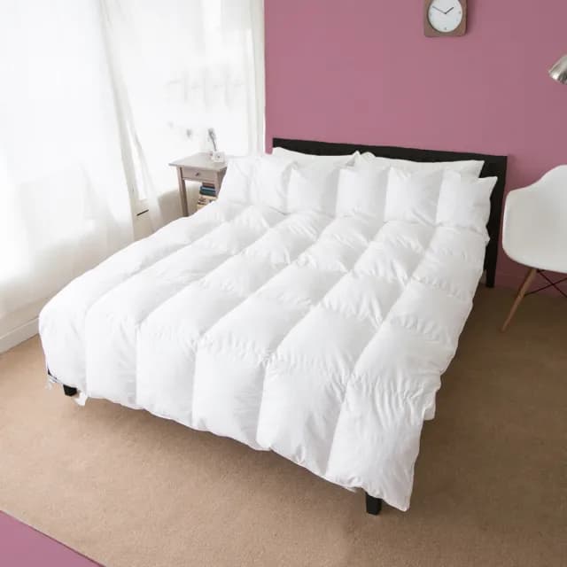 【凱蕾絲帝】台灣製造-6x7尺耐寒5℃羽絨毛被純天然蓄熱保暖(雙人-高回購率/冬被)
