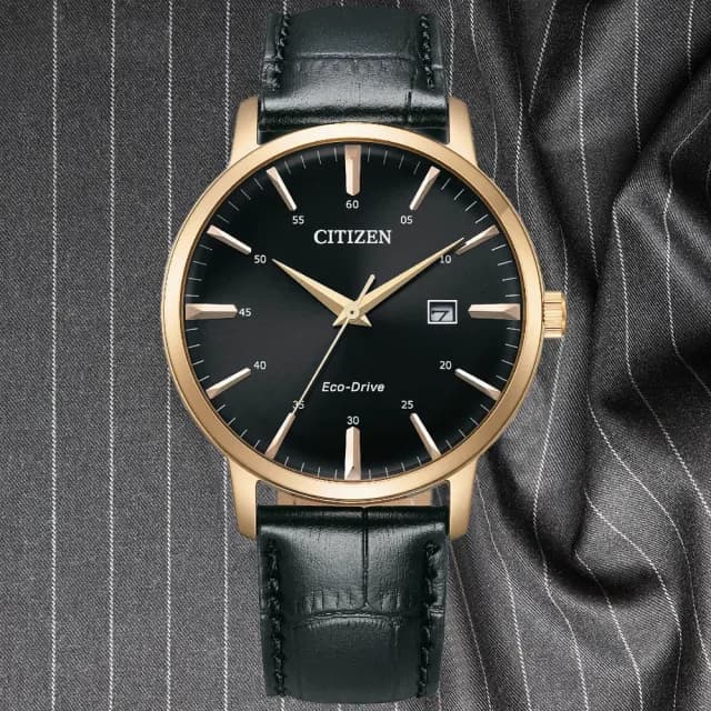 【CITIZEN 星辰】GENTS系列 時尚簡約光動能腕錶 七夕 情人節 送禮 推薦(BM7462-15E)