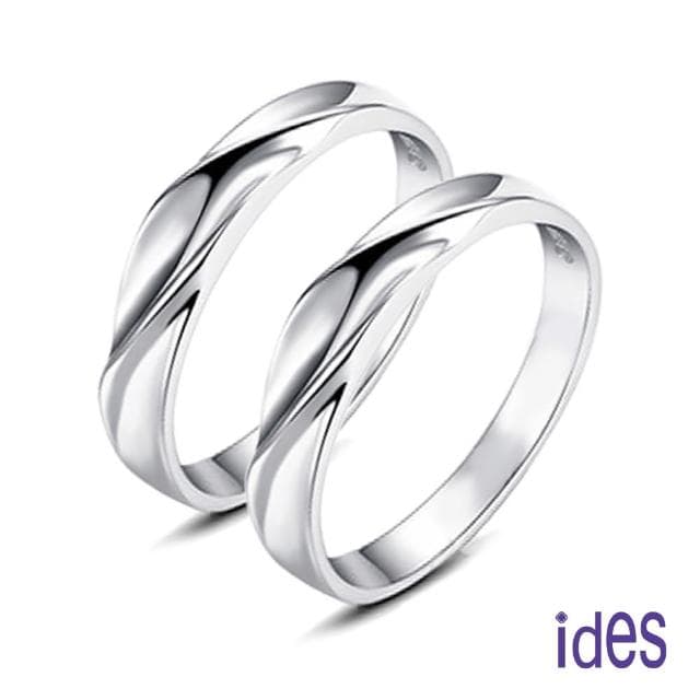【ides 愛蒂思】情人禮物 鑽石戒指 情人禮系列設計款14K金對戒情侶戒/愛相隨