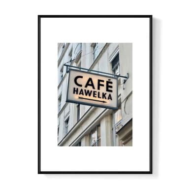 【菠蘿選畫所】CAFE HAWELKA - 50x70cm(攝影咖啡裝飾掛畫/咖啡店裝飾/廚房掛畫/開店送禮)