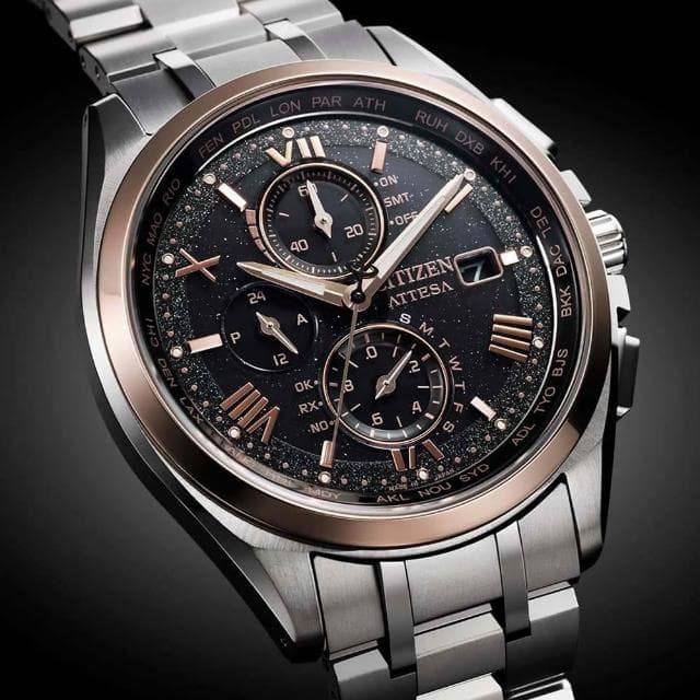【CITIZEN 星辰】GENTS系列 電波時計30週年 鈦金屬光動能計時腕錶 母親節 禮物 推薦(AT8254-61E)