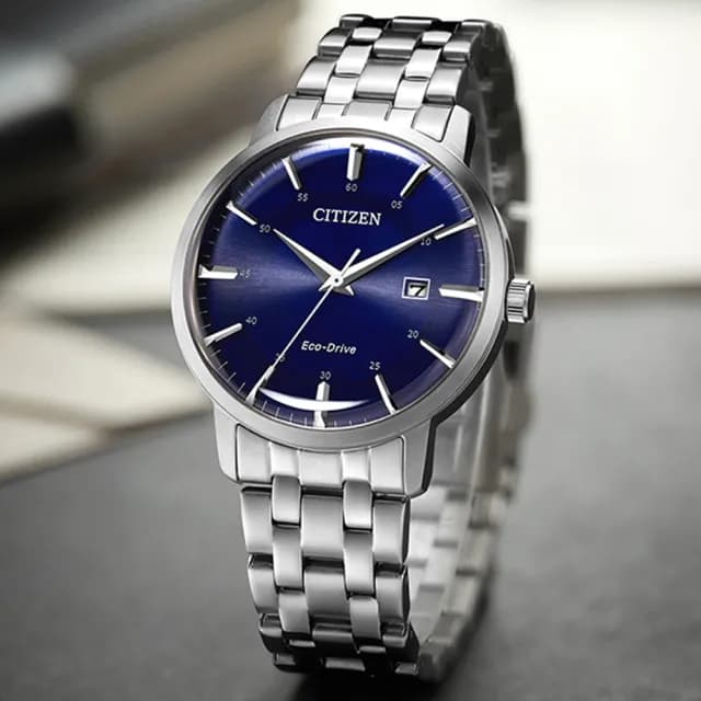 【CITIZEN 星辰】GENTS系列 時尚簡約光動能腕錶 七夕 情人節 送禮 推薦(BM7461-85L)