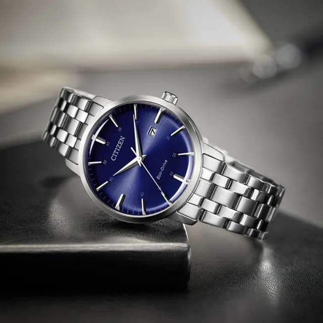 【CITIZEN 星辰】GENTS系列 時尚簡約光動能腕錶 七夕 情人節 送禮 推薦(BM7461-85L)