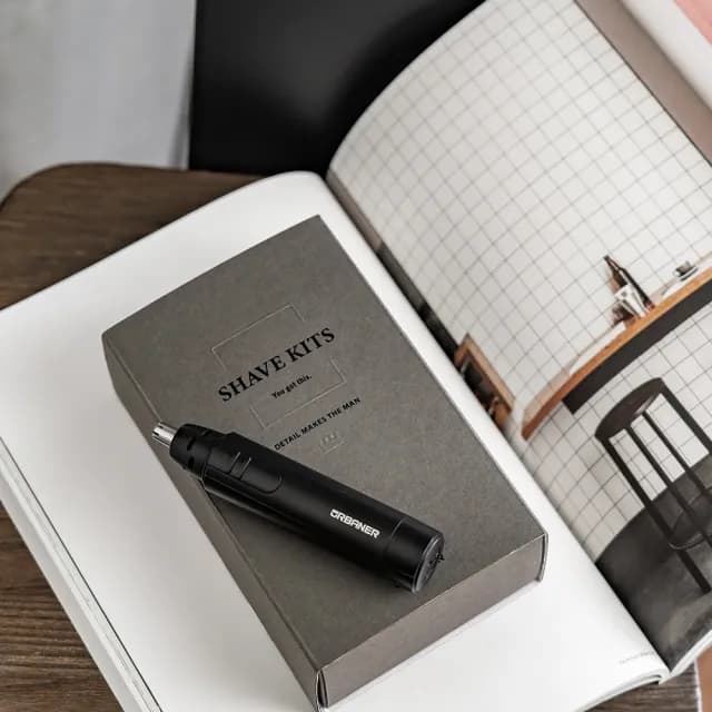 【URBANER 奧本】超值 雙刀頭電鬍刀組 電池式(鼻毛刀/電動鼻毛刀/刮鬍刀/電動刮鬍刀/電鬍刀/鼻毛剪)