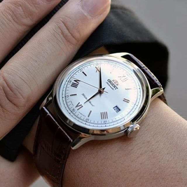【ORIENT 東方錶】DateⅡ系列 羅馬刻度 機械錶 手錶 男錶 金色(FAC00008W  送禮推薦)