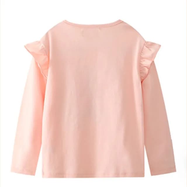 【橘魔法】花布兔子長袖上衣(薄長袖 女童 兒童 童裝)