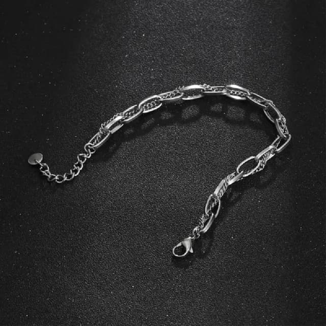 【米蘭精品】現貨+預購 鈦鋼手鍊鈦鋼手鏈(個性冷淡風簡約男女飾品父親節情人節聖誕節交換禮物74fl14)