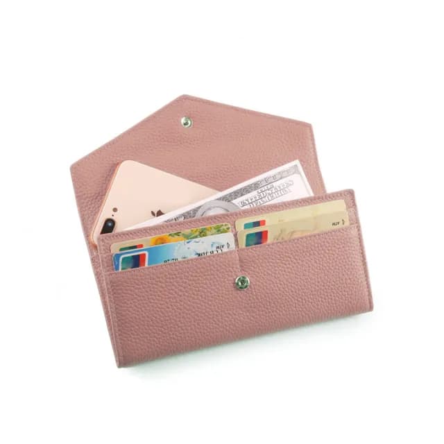 【JOYFUL LIFE 特樂生活】雙11 柔軟 氣質 信封長夾(零錢包/ 皮夾 / 長夾)