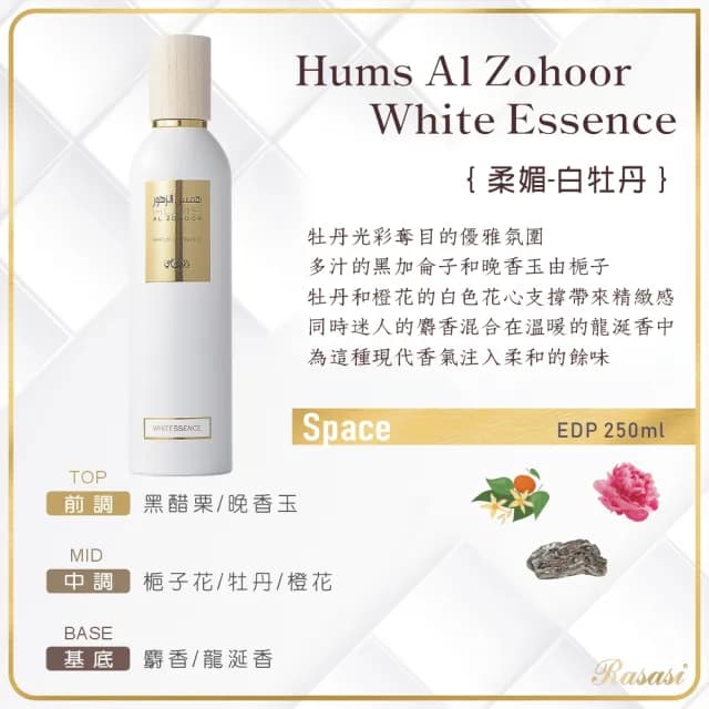 【Rasasi 拉莎斯】Hums Al Bareya/Zohoor愛慕空間香水(期間限定買就贈-專櫃公司貨)