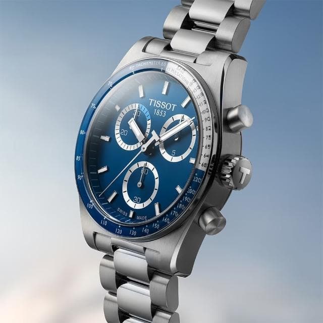 【TISSOT 天梭 官方授權】PR516系列 三眼計時手錶-40mm 情人節 禮物(T1494171104100)