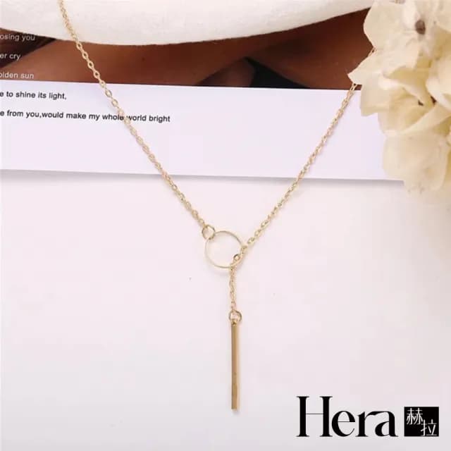 【HERA 赫拉】ll現貨ll韓版極簡金屬感百搭圓圈鎖骨鍊-2色(項鍊 項鏈 情人節禮物 生日禮物)