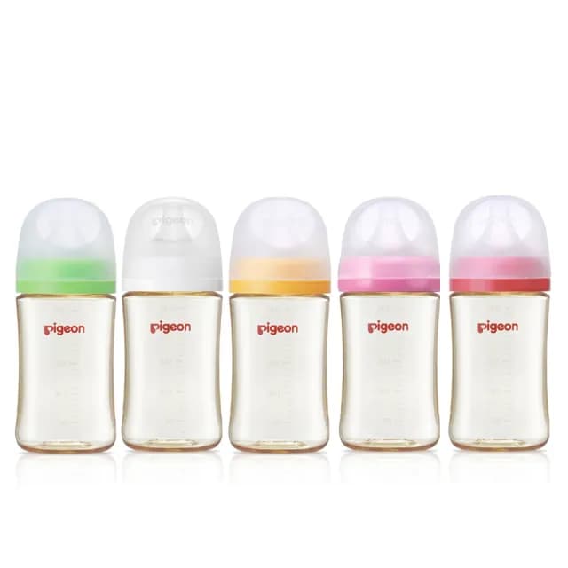 【Pigeon 貝親】第三代母乳實感PPSU奶瓶240ml(瓶身+奶嘴+蓋+栓)