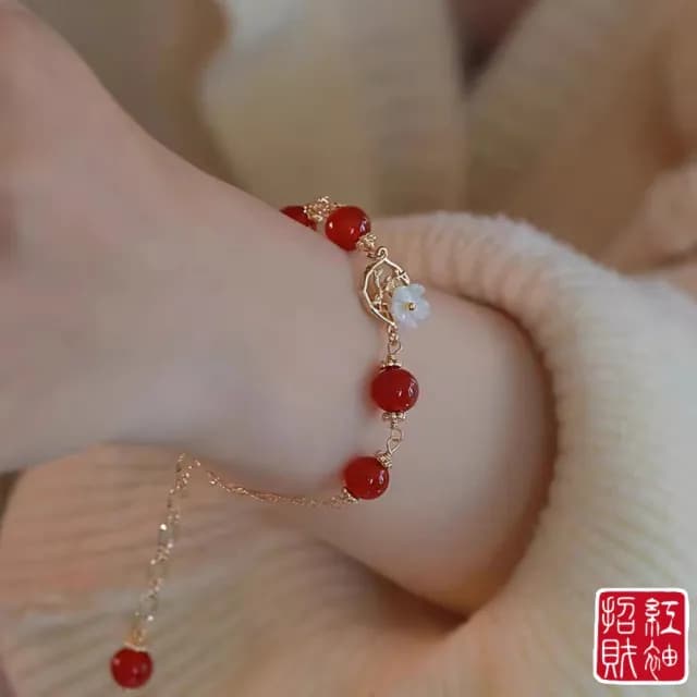 【DESIGN】紅袖招財串珠手鍊(招財魅力禮物)