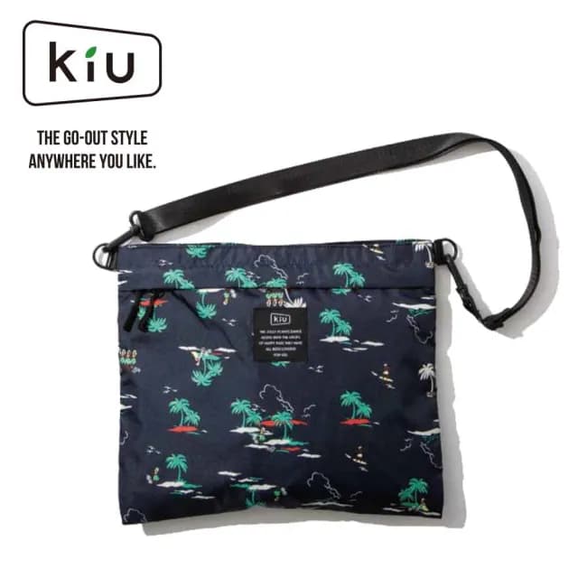 【KIU】父親節禮物 日本 原廠貨 中性 300D SACOCHE LARGE 隨身袋 健行/生活/旅行 度假勝地(K10