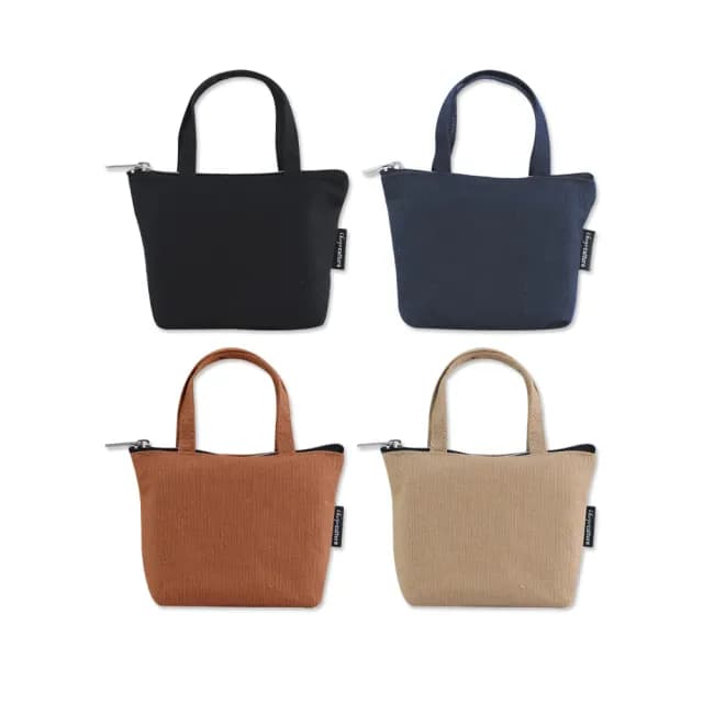 【珠友】雙11 帆布手提零錢包(零錢袋/萬用包/零錢包)