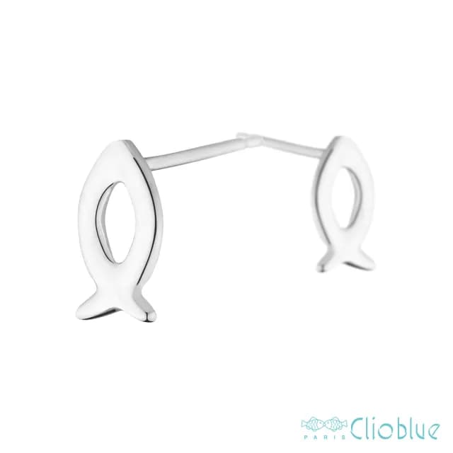 【CLIO BLUE】海豚守護耳環-貼式(法國巴黎高端品牌)