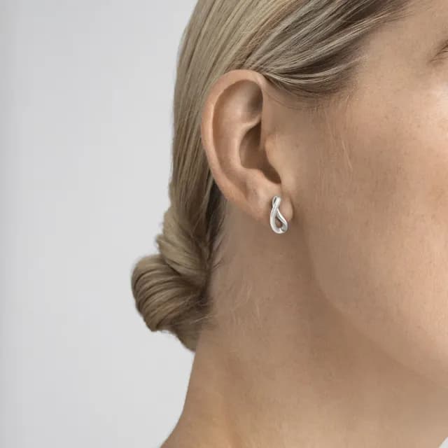 【Georg Jensen 官方旗艦店】INFINITY 耳環(銀飾 耳環)