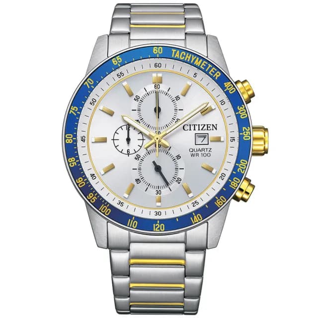 【CITIZEN 星辰】Chronograph系列 型男必備 三眼計時腕錶 七夕 情人節 送禮 推薦(AN3686-53A)
