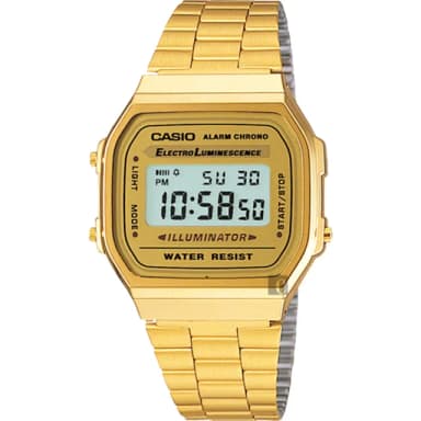 【CASIO 卡西歐】學生錶 復刻方型金錶 送禮 禮物 推薦(A168WG-9WDF)