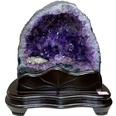 【恬芯晶品】5.85kg精選巴西紫水晶洞新居財位擺設XA101(紫鈦晶晶洞開運招財招貴人開業財位新春禮物)